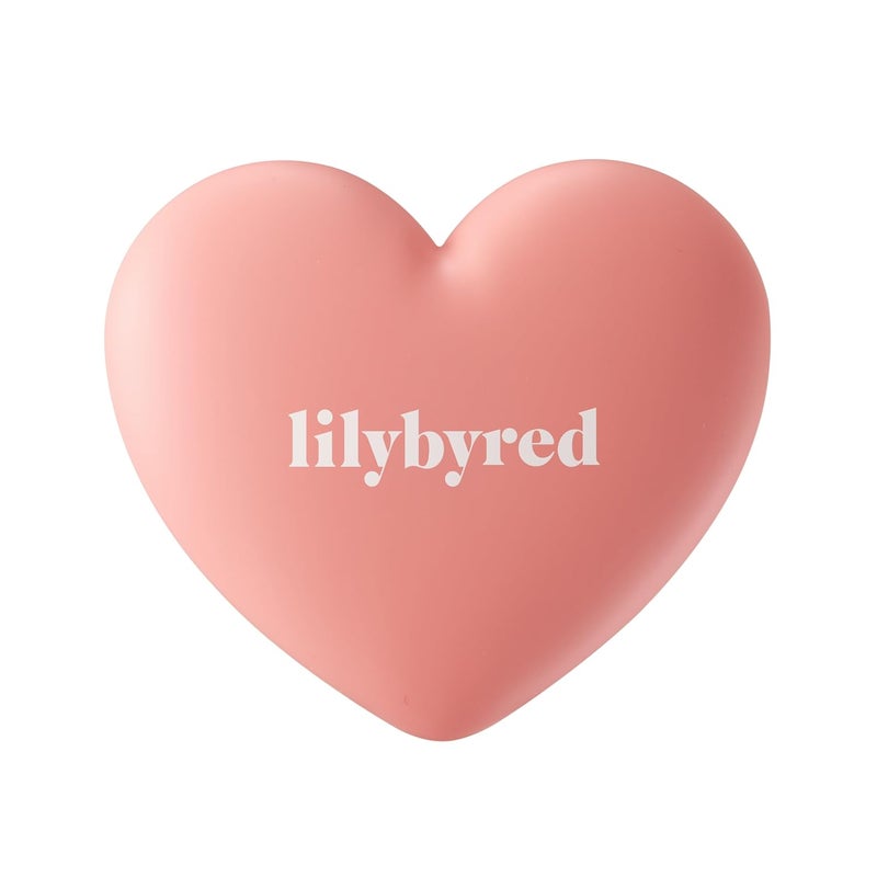 Lilybyred LUV BEAM CHEEKAD 01_Loveable Coral  Heart Shaped Powder Blush with Shimmer NaturalLooking Flush LongLasting Radiance Korean Beauty