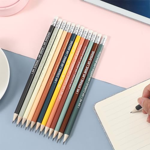 Fumete 36 Pcs Inspirational Pencil Gifts for Students Bulk Motivational Pencils with Eraser Presharpened Pencils #2 HB Grade Gifts for Classroom Teacher Must Have Christmas Stocking Stuffers - Image 5