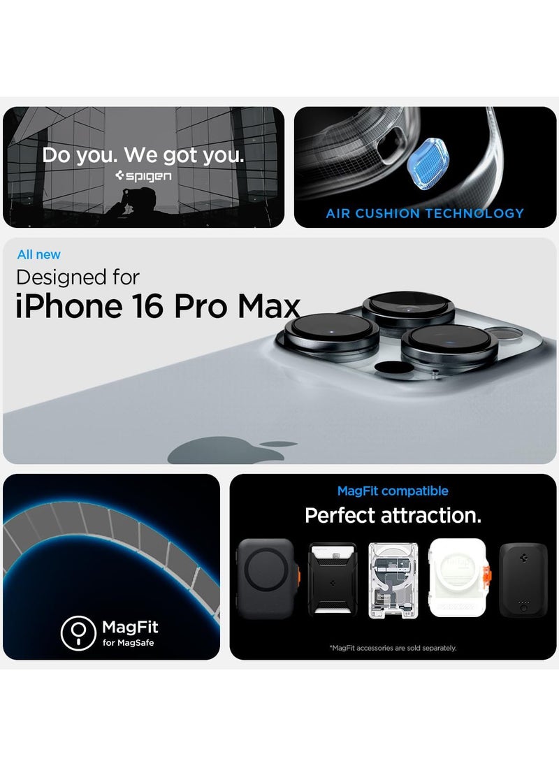 Spigen - Spigen Ultra Hybrid Zero One MagFit Case for iPhone 16 Pro Max, Compatible with MagSafe Accessories - Natural Titanium - Image 1