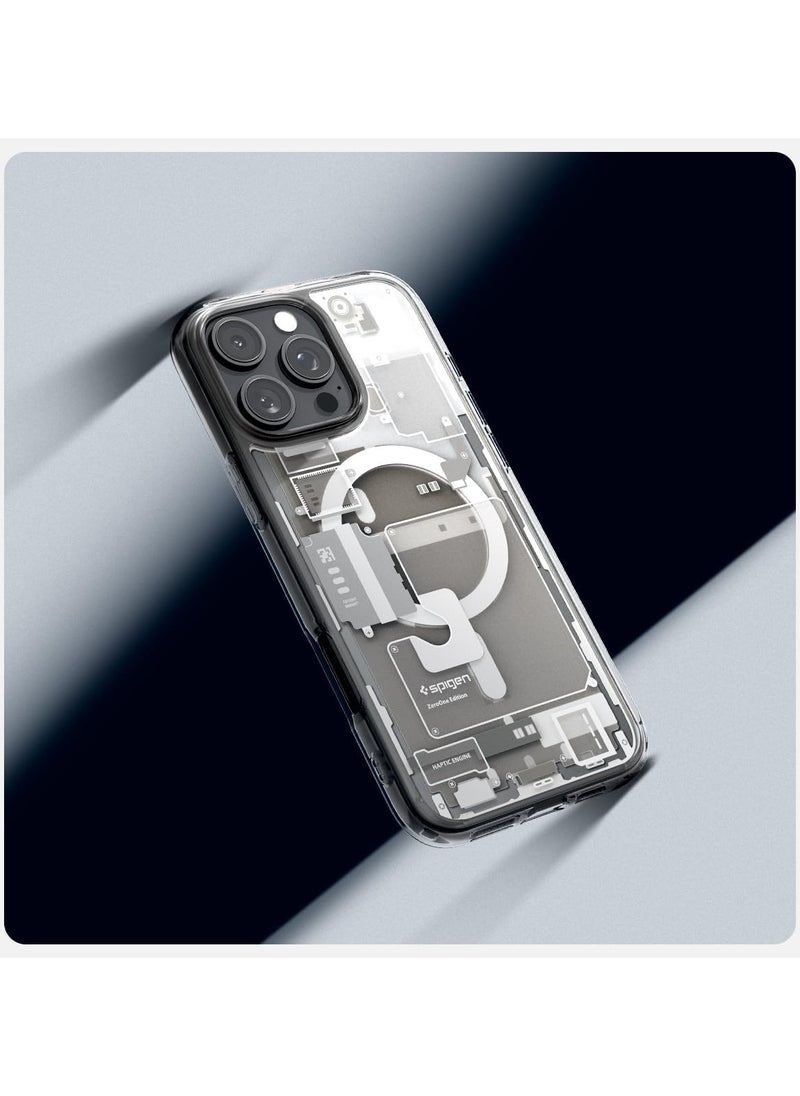 Spigen - Spigen Ultra Hybrid Zero One MagFit Case for iPhone 16 Pro Max, Compatible with MagSafe Accessories - Natural Titanium - Image 1