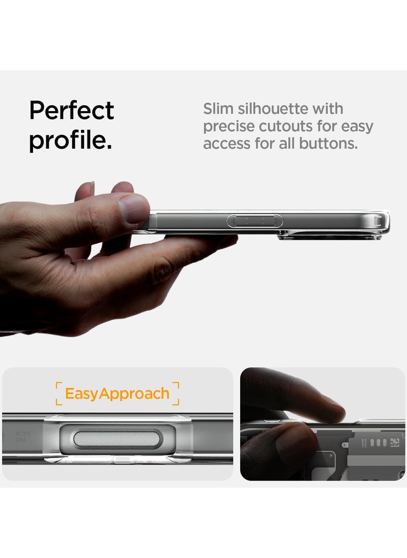Spigen - Spigen Ultra Hybrid Zero One MagFit Case for iPhone 16 Pro Max, Compatible with MagSafe Accessories - Natural Titanium - Image 1