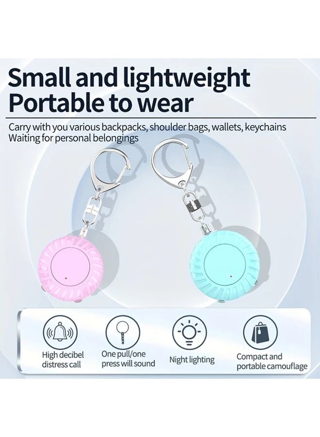 Black Personal Safety Alarm 130dB Loud USB Rechargeable SOS For Women Elderly - Image 5