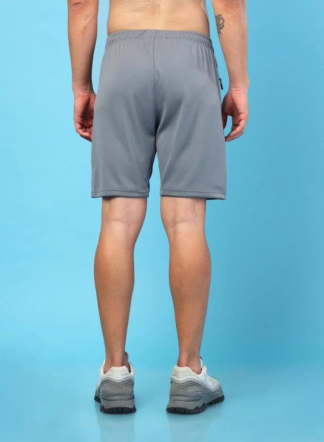 Technosport Technosport Men Solid Slim Fit Sports Shorts with TECHNO DRY
