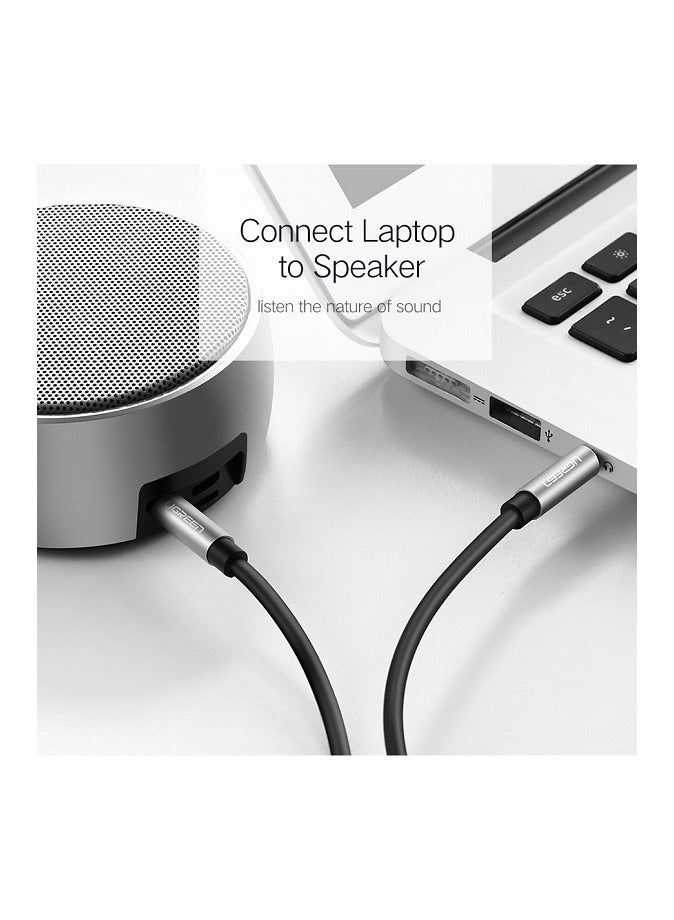 يو جرين UGREEN 3.5mm Male to 3.5mm Male Cable 5m (Black) - Image 4