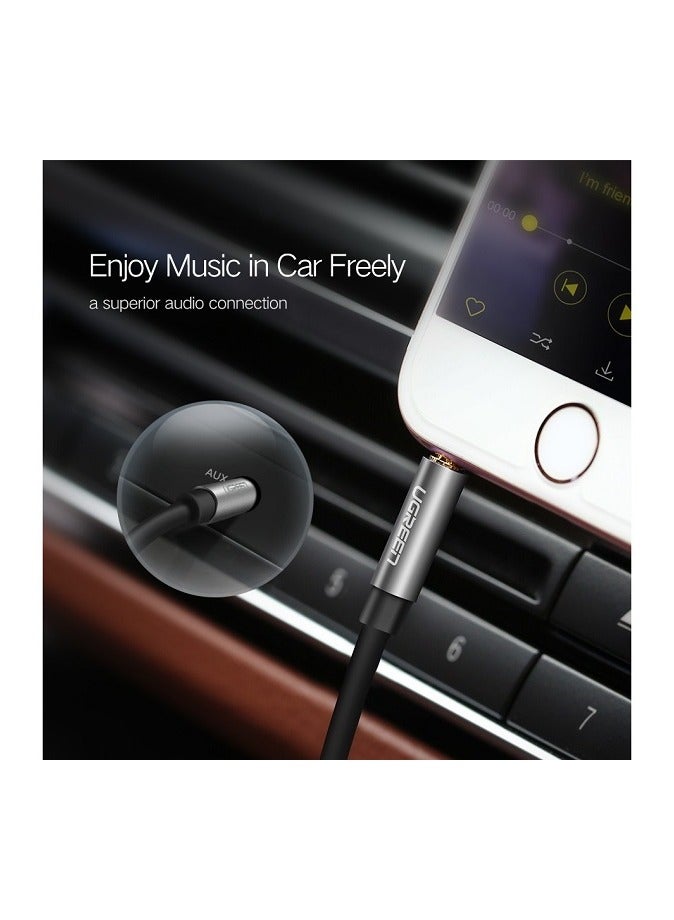 يو جرين UGREEN 3.5mm Male to 3.5mm Male Cable 5m (Black) - Image 3