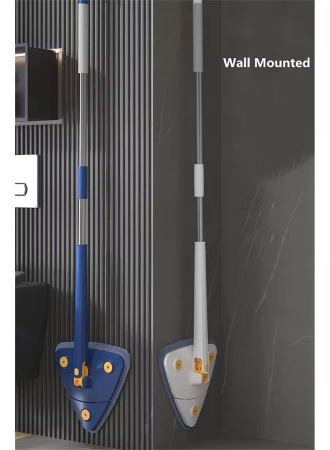 Rotatable Adjustable Cleaning Mop Extendable Triangle Mop Imitation Hand Twist Quick Dry Mop Automatic Water Squeezing Mop for Floor Ceiling Wall - Image 2