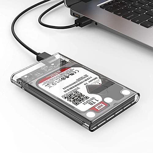 InfiDeals 2.5 Inch Transparent External Hard Disk Case Cover SATA to USB 2.0 External Hard Drive Enclosure. - Image 4