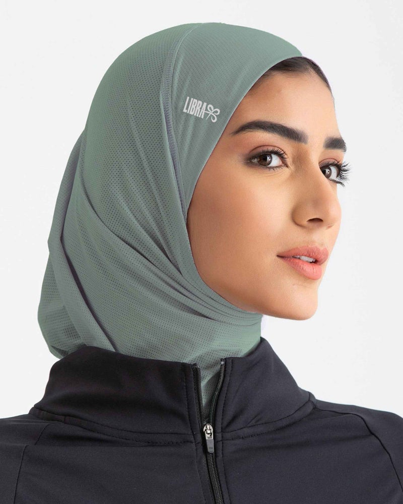Libra Sport Hijab Light - Olive Green - Image 1