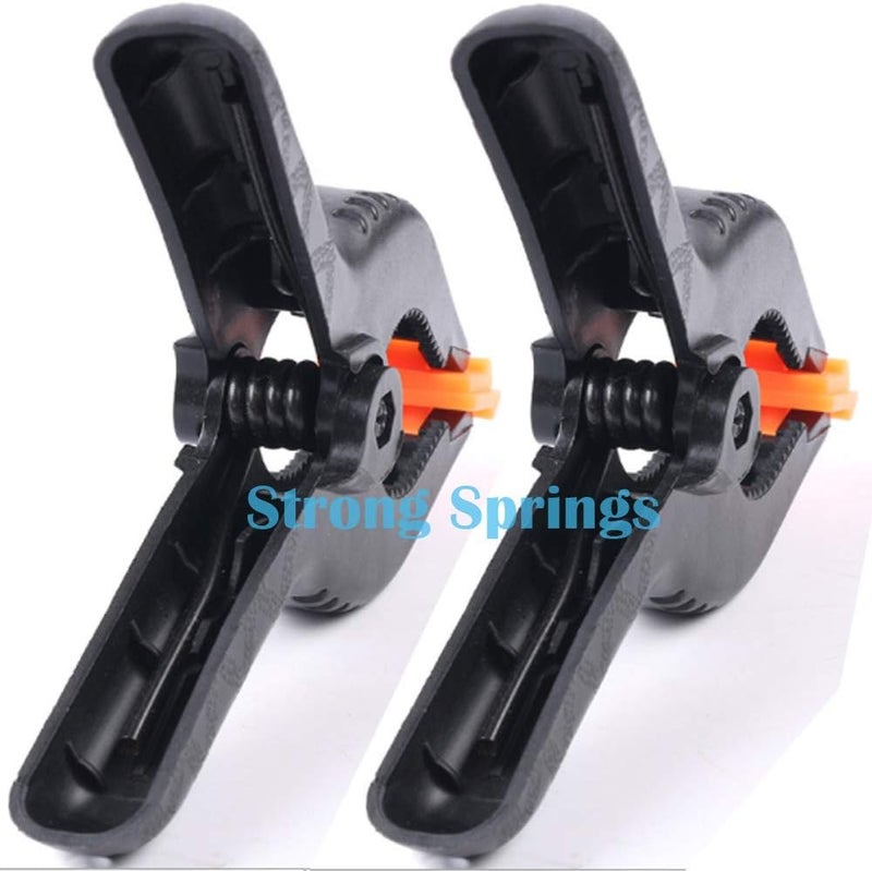 ONDY 2 Pack Of 9” Large Spring Clamps Heavy Duty Nylon Muslin Woodworking Clamps Photo Studio Backdrops Backgrounds Clamps Set, the Jaws Have a Maximum Opening of 4" - Image 4