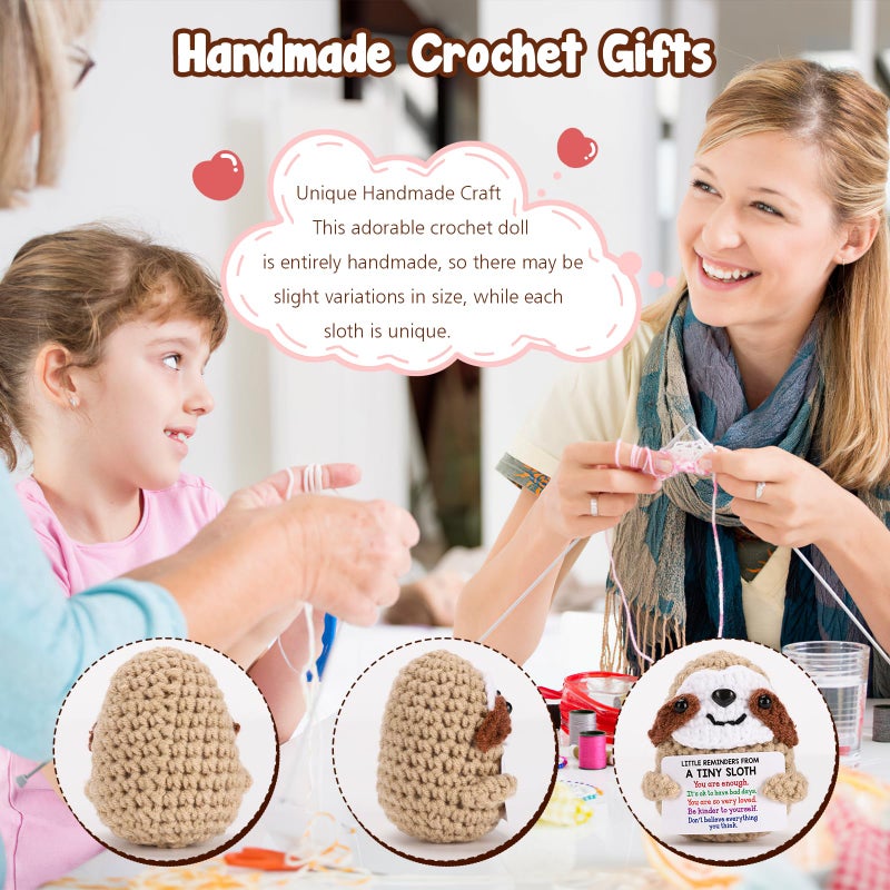 MBL Easter Basket Stuffers for Teens - Easter Basket Essentials Egg Fillers Funny Birthday Emotional Positive Support Cheer Crochet Sloth Graduation Gifts for College Students Her Him Coworker Friend - Image 2