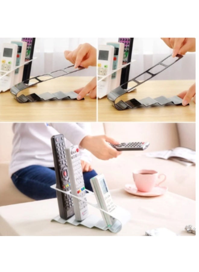 منظم ريموت باربع فتحات – تصميم أنيق وخفيف الوزن لتنظيم الريموتات – مناسب للتلفزيون، التكييف، الرسيفر وأجهزة التحكم – قاعدة ثابتة لا تنزلق متعدد الاستخدام في المنزل او المكتب - Image 2