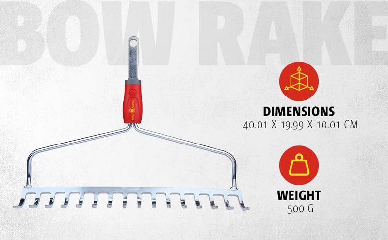 WOLF Garten WOLF-Garten 71AAA029650 Multi Star Bow Rake Without Handle 40 cm - Image 2