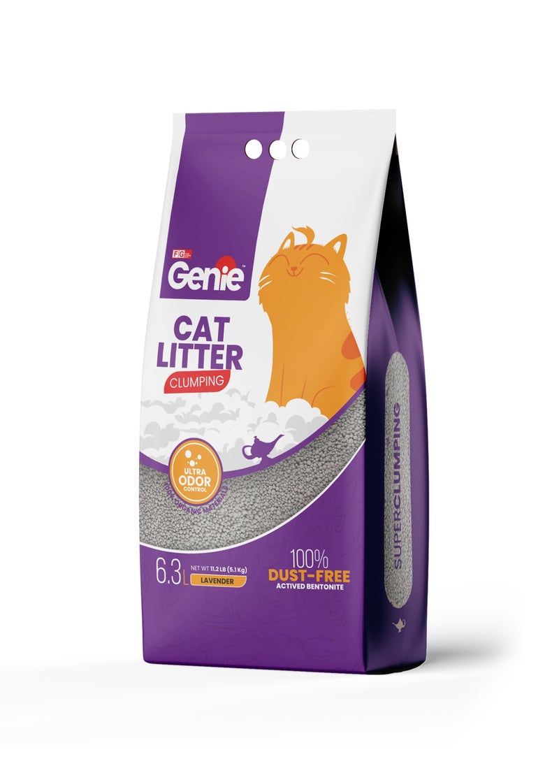 Genie - Genie Cat litter Clumping 6.3 L Lavender - Image 1