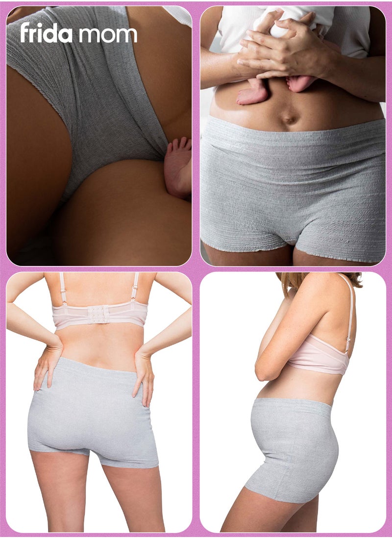 frida mom - Disposable Postpartum Underwear | Super Soft, Stretchy & Breathable | 8 Pack | Boys Short Fit, High-Waist, Full Coverage & Leak Protection | Latex-Free, Wicking Fabric for Comfort - Image 1