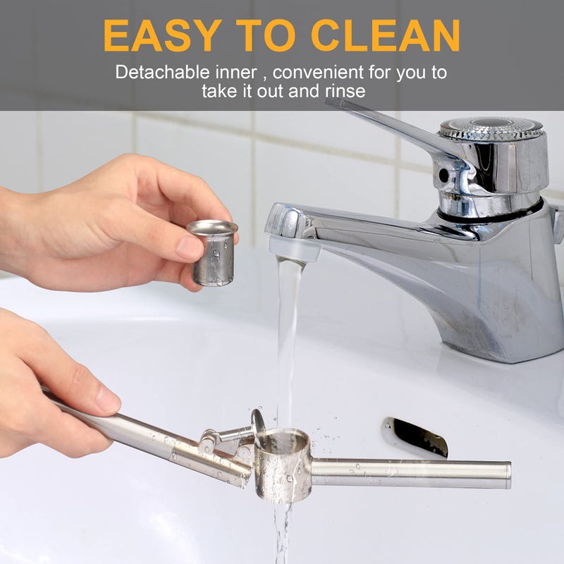 Roeene Garlic Press, 304 Stainless Steel Garlic Mincer & Crusher, Heavy Duty, Easy Squeeze, Rust Proof, Easy Clean - Image 5