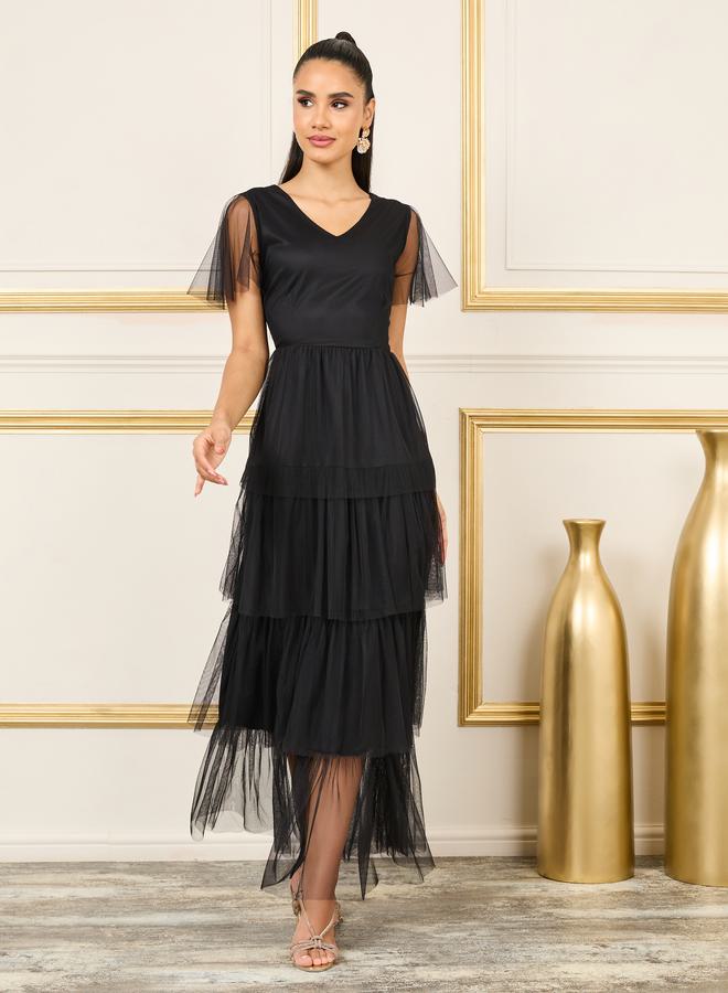 Styli Tiered Tulle Dress  - Image 1