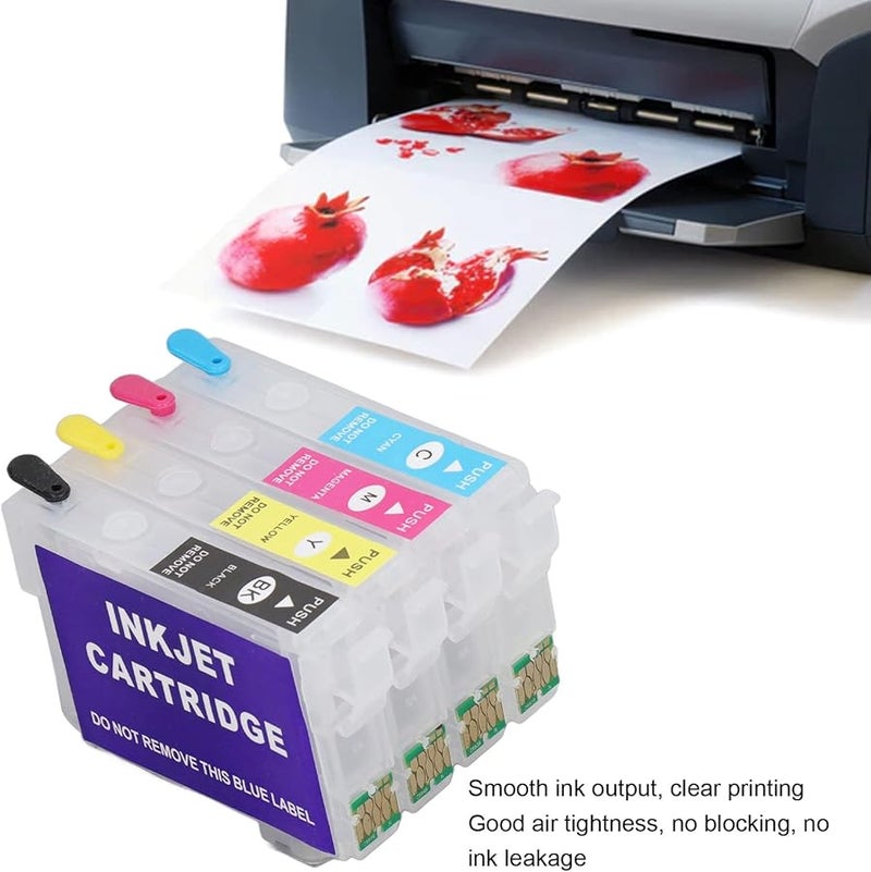 4 ألوان حبر دائم مجموعة أسود سماوي أرجواني أصفر للطباعة الفوتوغرافية ووثائق الطباعة قابلة لإعادة التعبئة 502XLBK 502XLC 502XLM 502XLY - Image 5