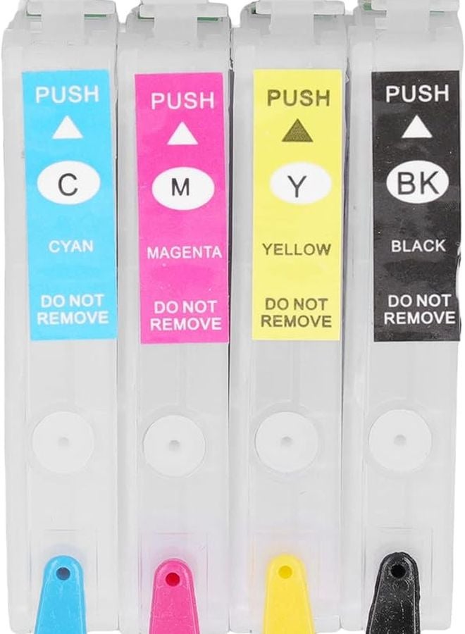 4 ألوان حبر دائم مجموعة أسود سماوي أرجواني أصفر للطباعة الفوتوغرافية ووثائق الطباعة قابلة لإعادة التعبئة 502XLBK 502XLC 502XLM 502XLY - Image 1