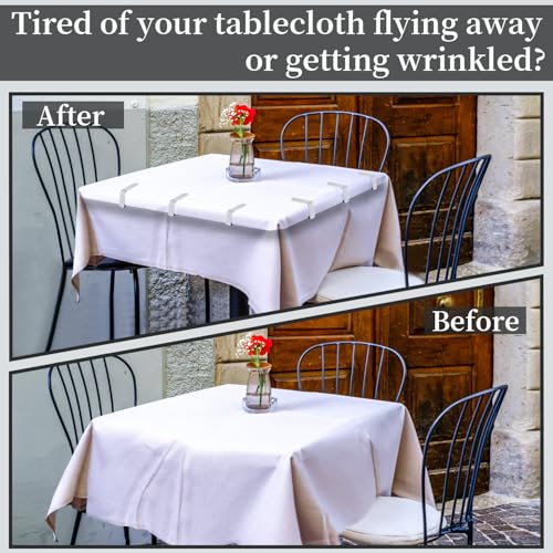 T-Antrix Tablecloth Clips 30 Packs Picnic Table Clips Flexible Stainless Steel Table Cloth Cover Clamps Table Cloth Holders Ideal for Picnics Marquees Weddings Graduation Party - Image 5
