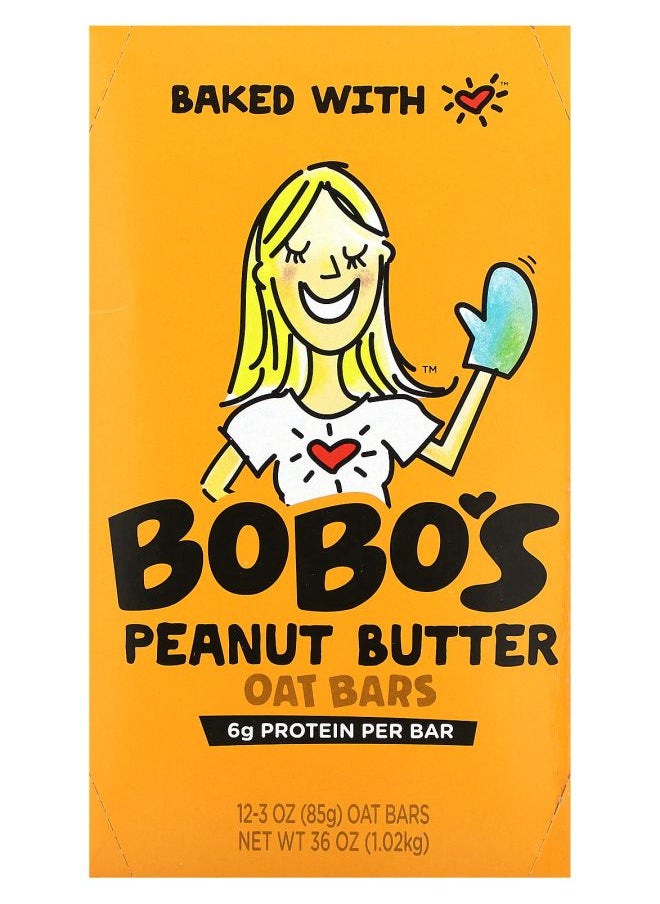 Bobo's Oat Bars - Peanut Butter Oat Bars 12 Bars 3 oz (85 g) Each - Image 1