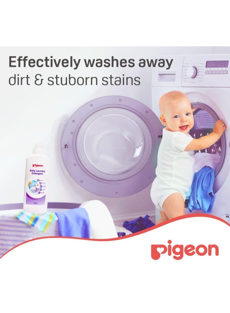 Pigeon Liquid Laundry Detergent for Baby Clothes, Anti Bacterial,Paraben Free, Cleans Stain 500 ml, (Twin Pack) - Image 5