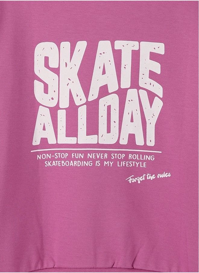 LC WAIKIKI Crew Neck Long Sleeve Printed Girl's Sweatshirt  - Image 4