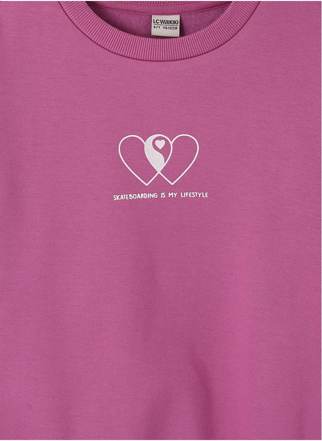 LC WAIKIKI Crew Neck Long Sleeve Printed Girl's Sweatshirt  - Image 3
