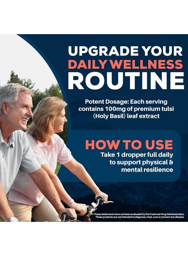 Ayush Herbs Tulsi Drops - Alcohol-Free Tulsi Drops, Holy Basil Gylcerite, Natural Immune-Support Drops for Kids & Adults, Calm & Focus Booster - 2 Fl Oz (80 Servings) - Image 5