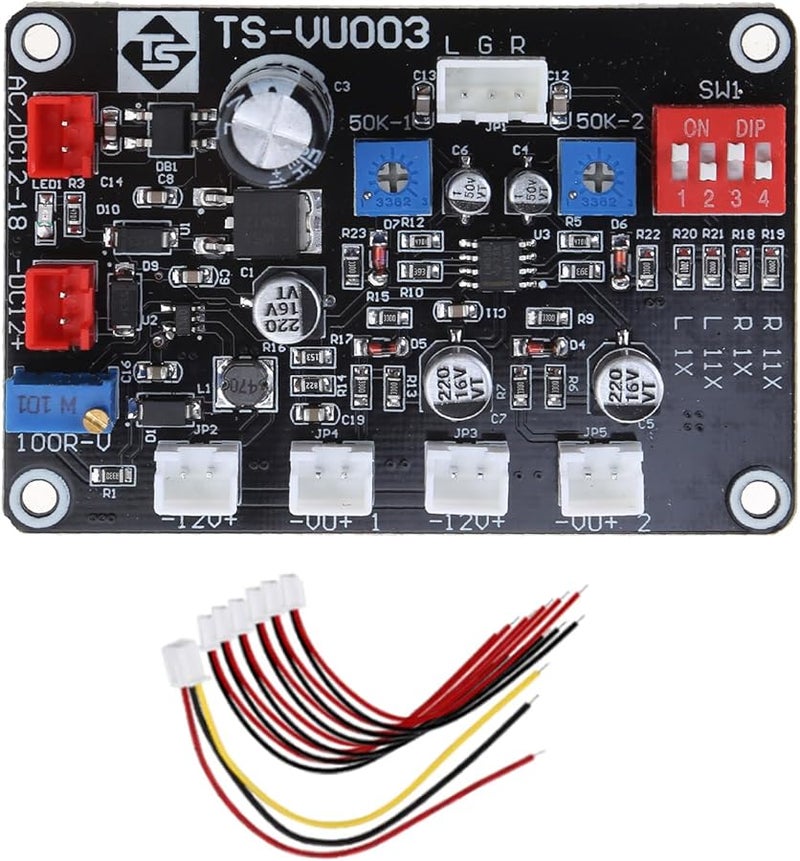Dual Channel Vu Meter Driver Board Module PCB For Tube Amplifier 12 18V - Image 1