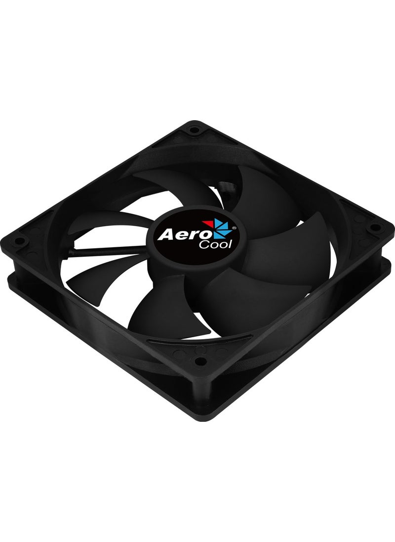 AeroCool - AE-CFFR120BK Force 12cm PWM 4Pin Black Silent Fan - Image 1