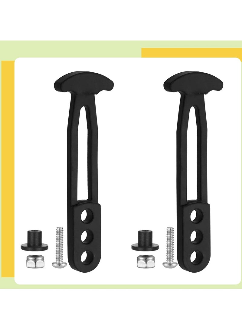 SYOSI Boat Retractable Ladder Storage Binding Buckle, Marine Secure Retaining Latch Band Rubber T-pull with Adjustable Mounting Holes for Yacht 2 or 3, 4 Steps Ladder
