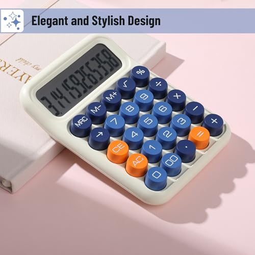 Mr. Pen- Mechanical Switch Calculator, 12 Digit Large LCD Display, Colorful with Big Buttons, Mechanical Switch Calculator for Home, School, Office - Image 4
