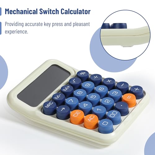 Mr. Pen- Mechanical Switch Calculator, 12 Digit Large LCD Display, Colorful with Big Buttons, Mechanical Switch Calculator for Home, School, Office - Image 3