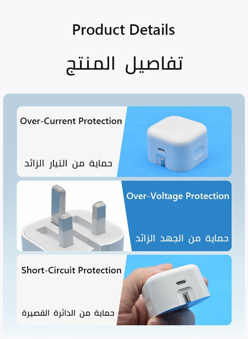 XHD 20 واط شحن محول أبل سامسونج وغيرها من الأجهزة - Image 3