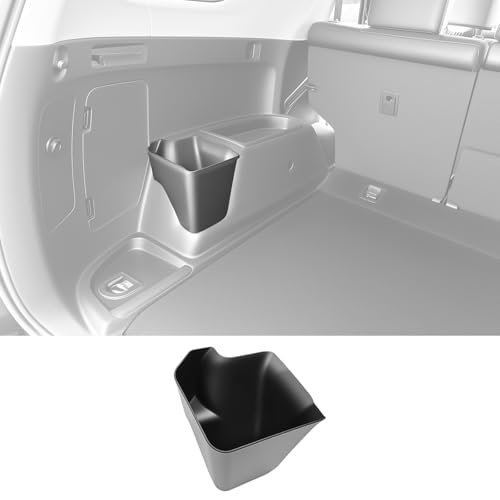 Qyebbk Trunk Organizer for 2010-2024 Toyota 4Runner 5-Seat 2nd Row(NOT Fit 7-Seat 3rd Row), Rear Trunk Storage Box Bin Cargo Tray for 10-24 4 Runner Interior Accessories(Left Side) - Image 1