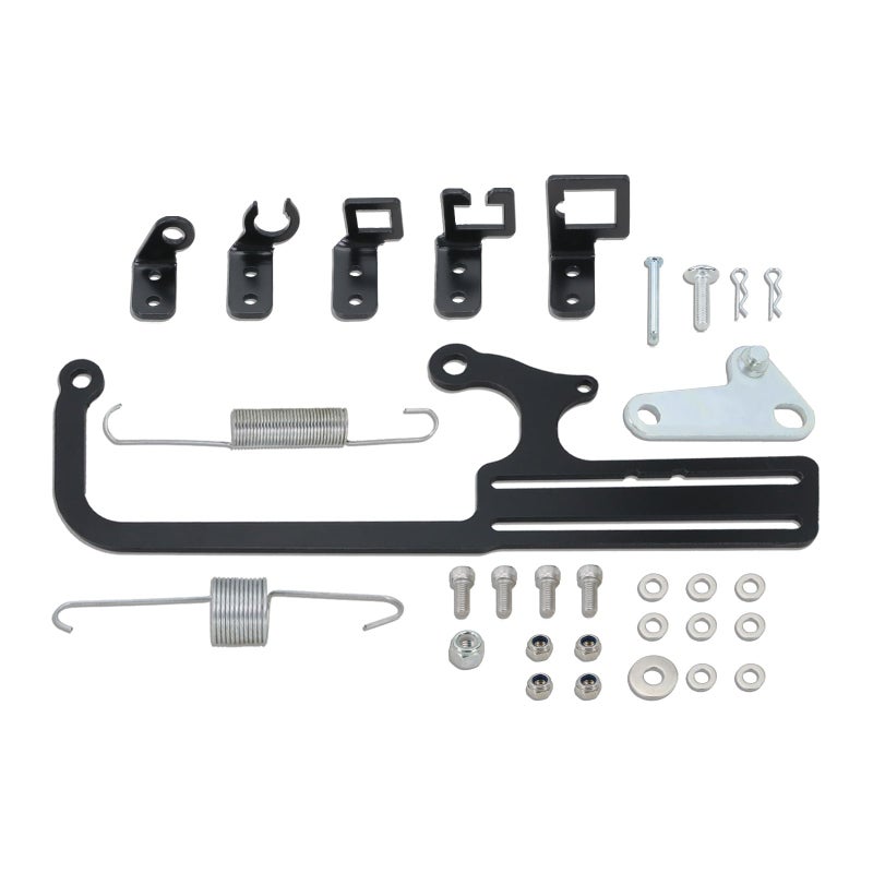 TuLeYiLe 304147 EZEFI Cable Mount Kit Carburetor Throttle Cable Mount Bracket Compatible with GM 700R4 TH350 transmissions C10 - Image 3