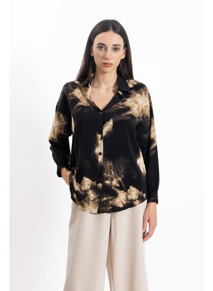 SHAPES LIGHTWEIGHT ABSTRACT PRINT SHIRT