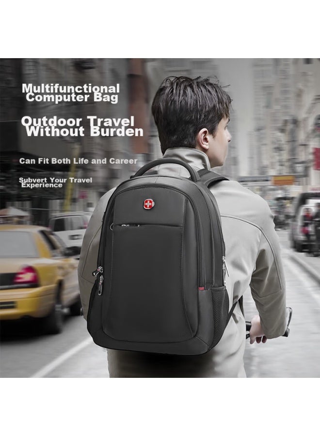 CROSS+GEAR Crossgear Swiss Army Knife Backpack For Men And Women, Student Schoolbag, Large Capacity Travel Backpack For 15.6-inch Laptop - Image 1