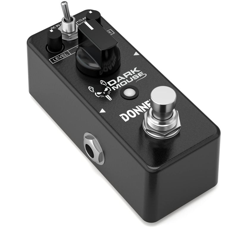Donner Dark Mouse Distortion Pedal for Pedalboard Electric Guitar, 2 Modes Classic Hyper Crunch to Fuzzy Guitar Pedal True Bypass - Image 1