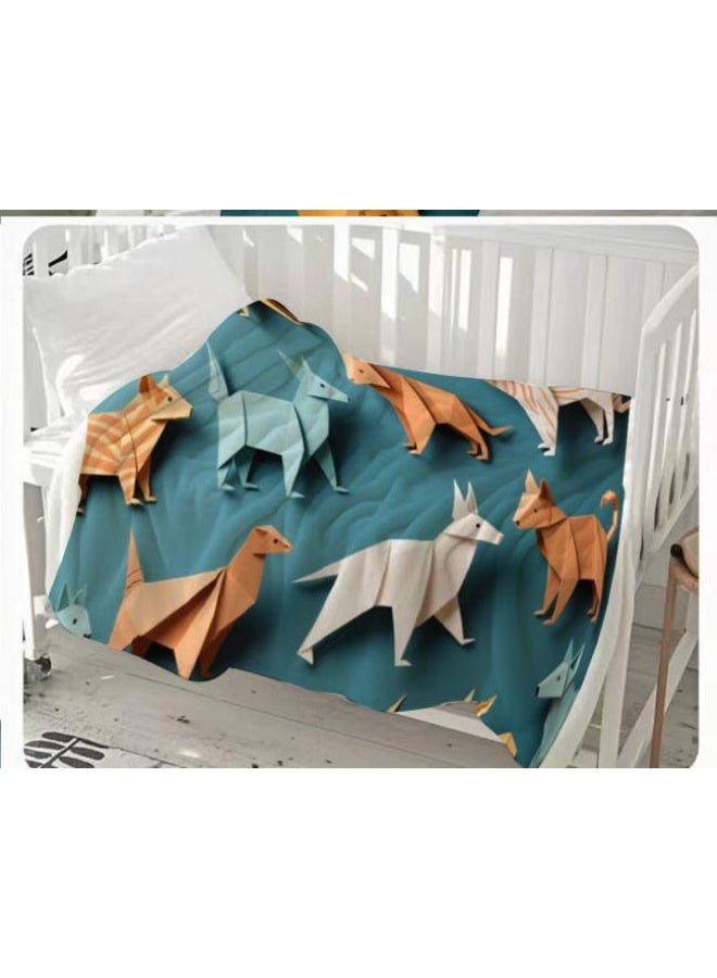 general Children's or student cartoon flannel thin blanket (warm and comfortable, suitable for sleep, games) 100cm*150cm - 793 - Image 3