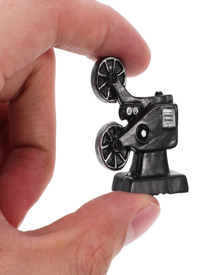 ifundom 6PCS Miniature Retro Camera Ornaments Dollhouse Accessories Vintage Style Mini Phonograph Tv Video Camera Projector Kerosene Lamp Suitcase 0.86 Inch for Doll House Decor - Image 3