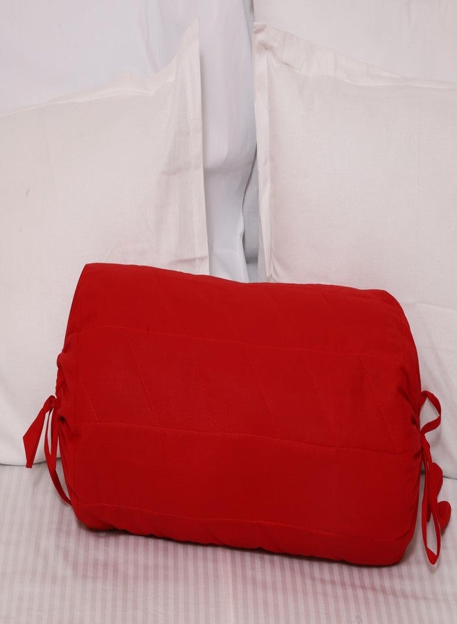 Saffron Bolster removable cover cotton (Burgundy, 6" x 16" (15cm x 40 cm)) - Image 1