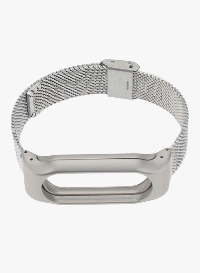 NIBEMINENT Replaceable Stainless Steel Band Strap For Xiaomi Mi 2 Silver - Image 2