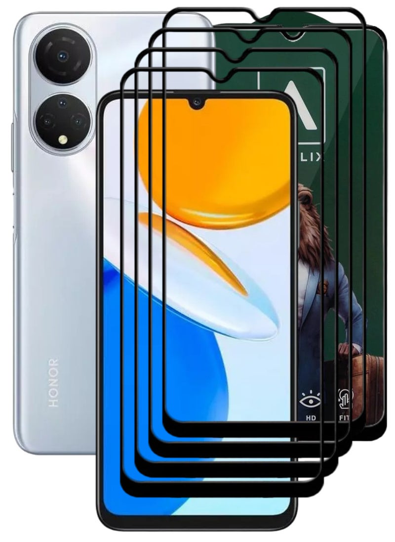 ACLIX 4 Pieces Antistatic ESD Dustproof Premium Quality High Definition Tempered Glass Screen Protector Designed For Honor X7 - Image 1