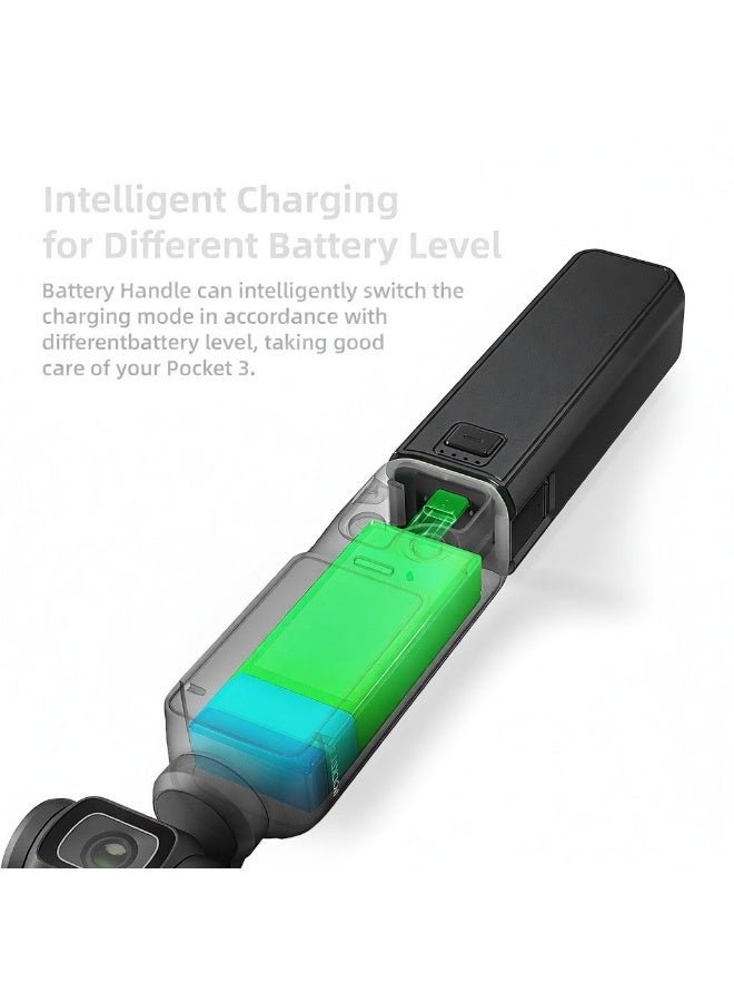 aMagisn BD05 Handheld Power Bank Hand Grip 4500mAh Portable Battery Handle with Type-C Interface 1/4 Inch Screw Hole Battery Grip Replacement for DJI Osmo Pocket 3 - Image 4