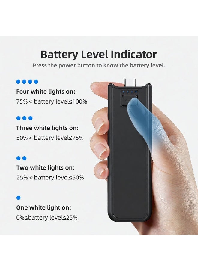 aMagisn BD05 Handheld Power Bank Hand Grip 4500mAh Portable Battery Handle with Type-C Interface 1/4 Inch Screw Hole Battery Grip Replacement for DJI Osmo Pocket 3 - Image 3