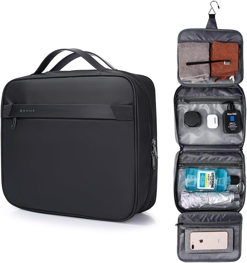 BANGE Travel Toiletry Bag, Large Hanging Toiletry Bag, Foldable Travel Bag Waterproof Wash Bag for Business Trip, Vacation Makeup Bag - Image 2