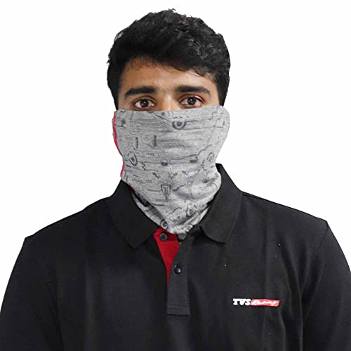 TVS Racing Printed Neck Gaiters (1) Grey - S/M - Image 5