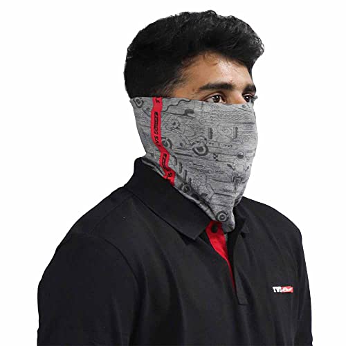 TVS Racing Printed Neck Gaiters (1) Grey - S/M - Image 4
