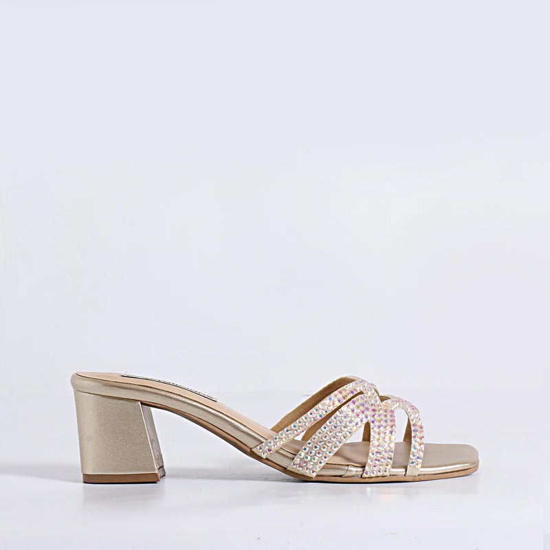 Crystalicious Asin 2.0 Handcarfted Block Heel 2.5 Inches Round Toe High Heel for for Party, Casual, Work, Date, Cocktail, Nightclub - Image 4